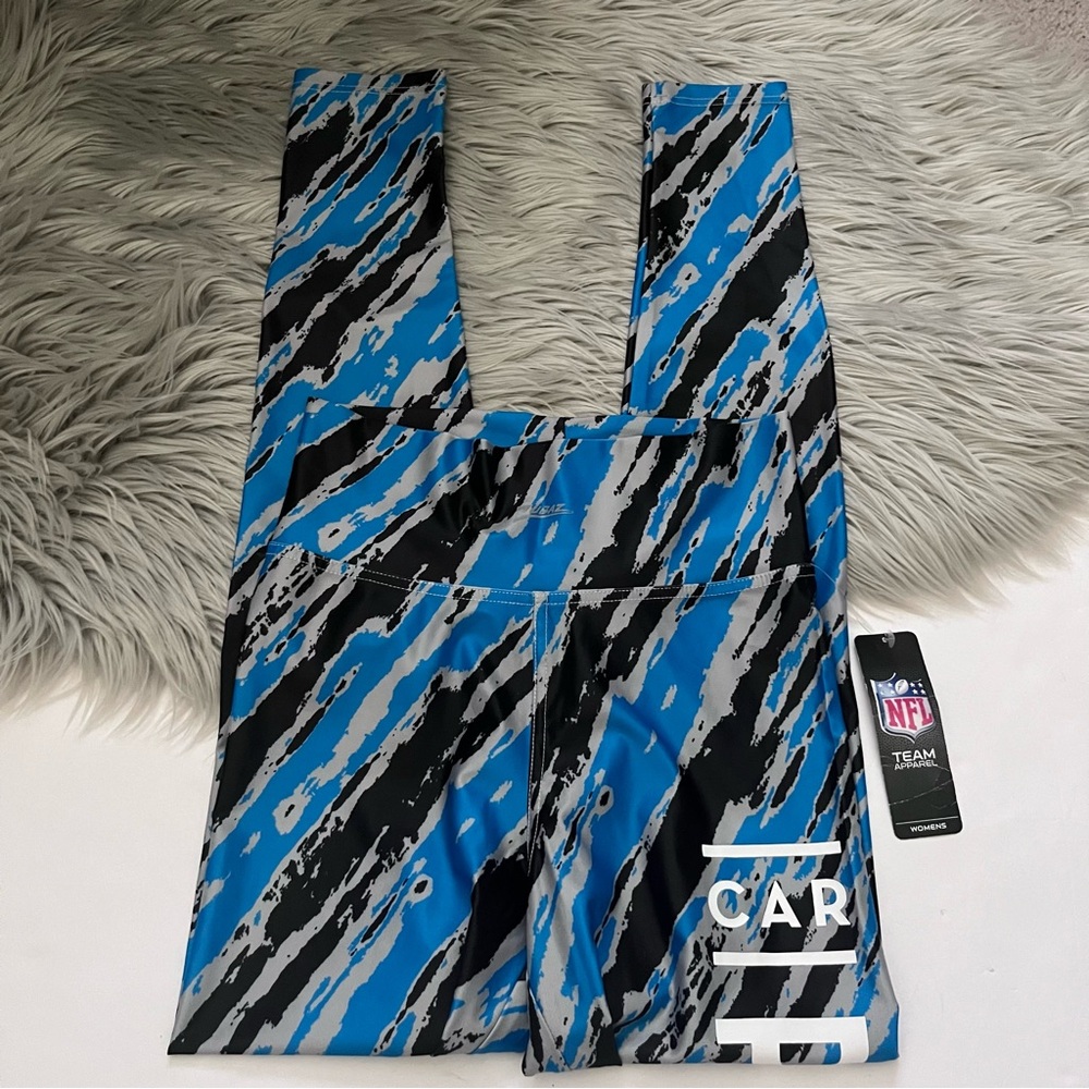 NFL Carolina Panthers Zubaz Printed Leggings NWT